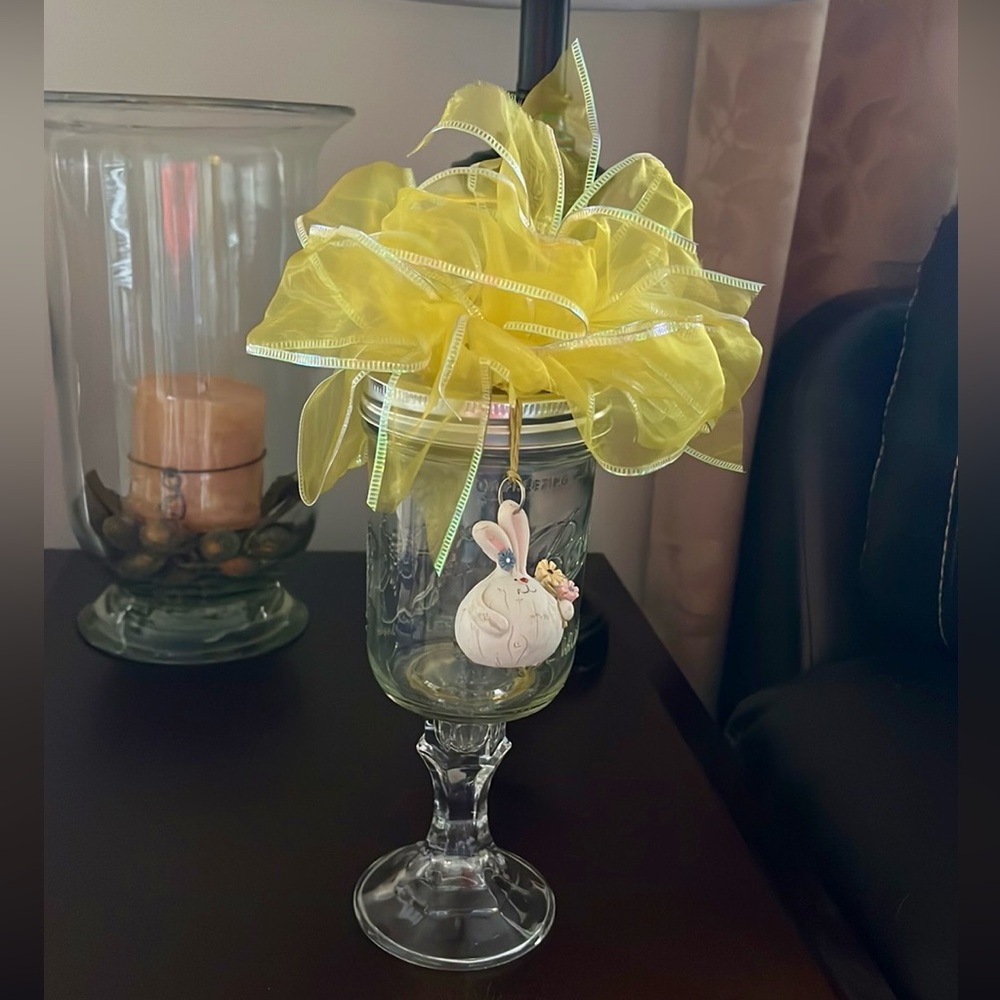 Easter Mason Jar Candy Holder Hand Made 🌿🆕🌿